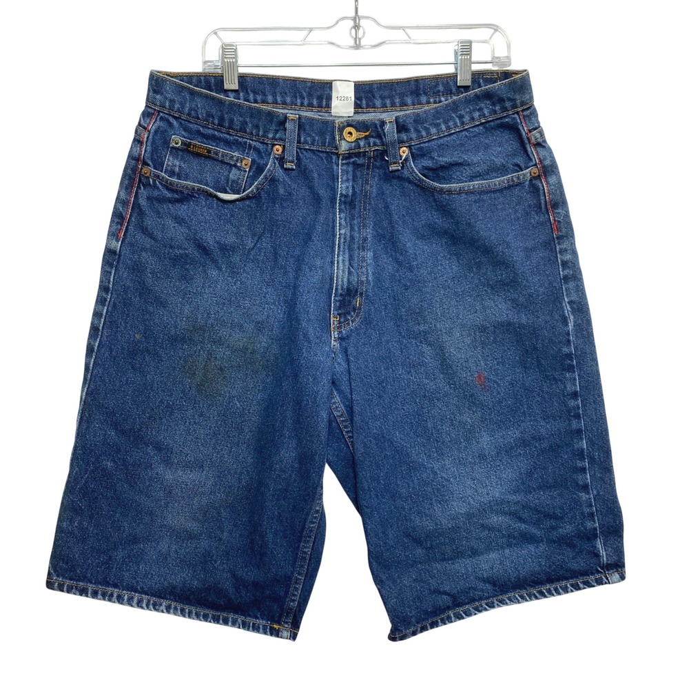 Polo Jeans Co Denim Shorts Mens 33 Blue Banner Short Relaxed Fit